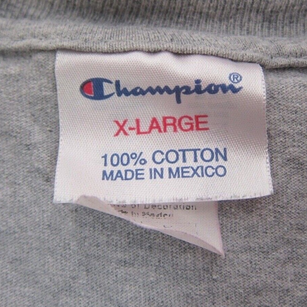 CHAMPION Lacrosse Graphic Print T Shirt in Gray sz XL - Picture 2 of 2